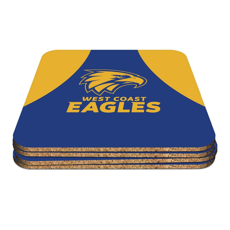 West Coast Eagles Coasters - 4 pack