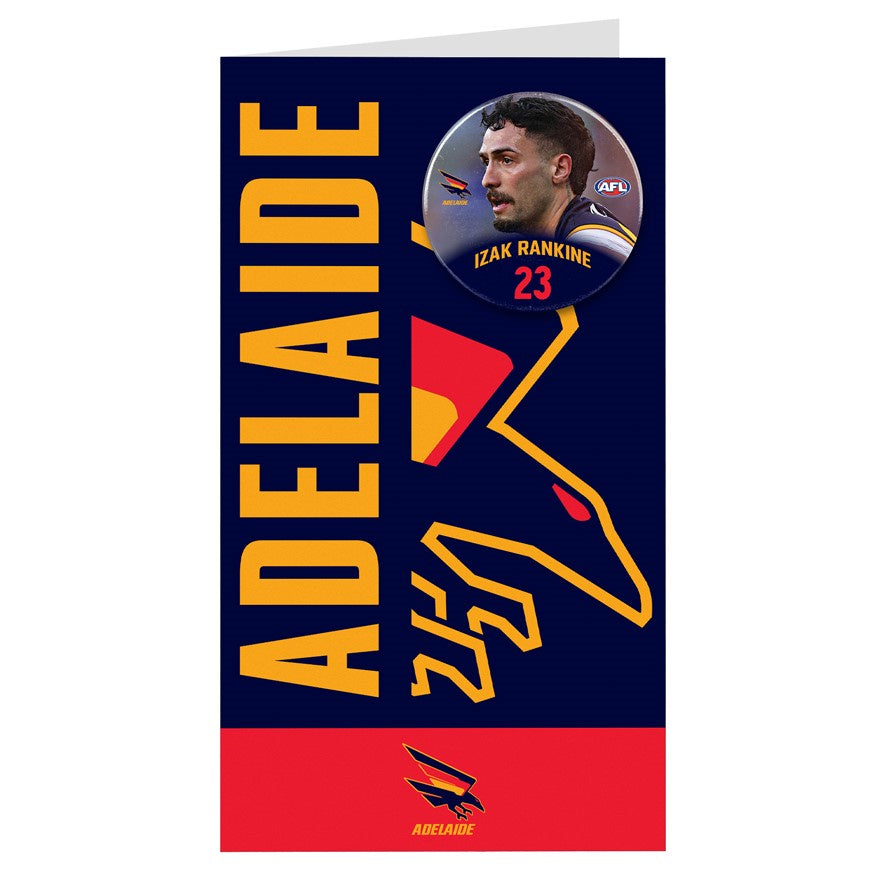 Adelaide Crows Badge Card - Izak Rankine