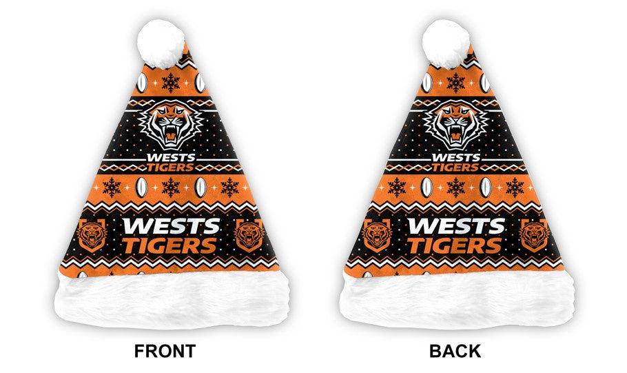 Wests Tigers Santa Hat