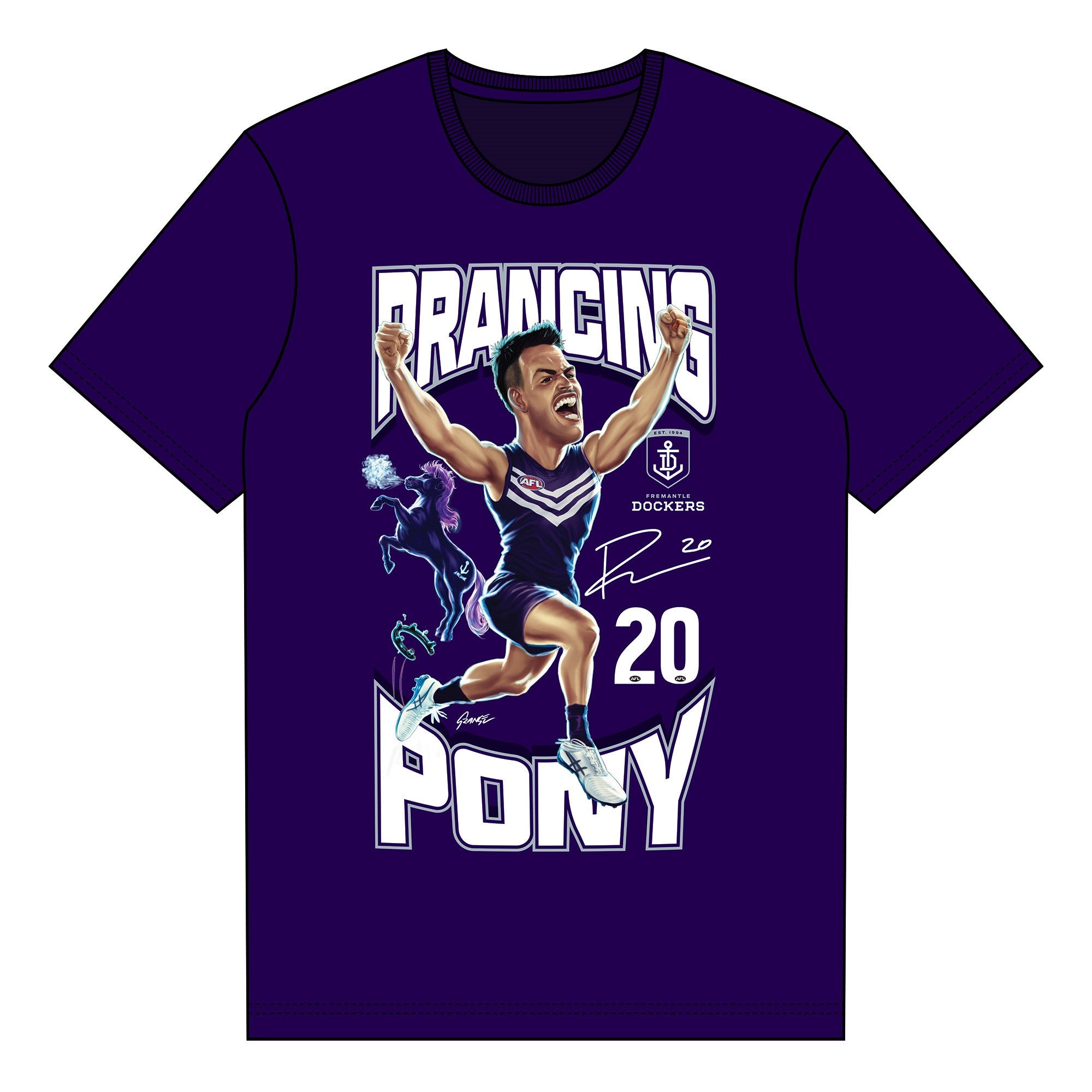 Fremantle Dockers Youth T- Shirt - Patrick Voss -PICK UP INSTORE ONLY