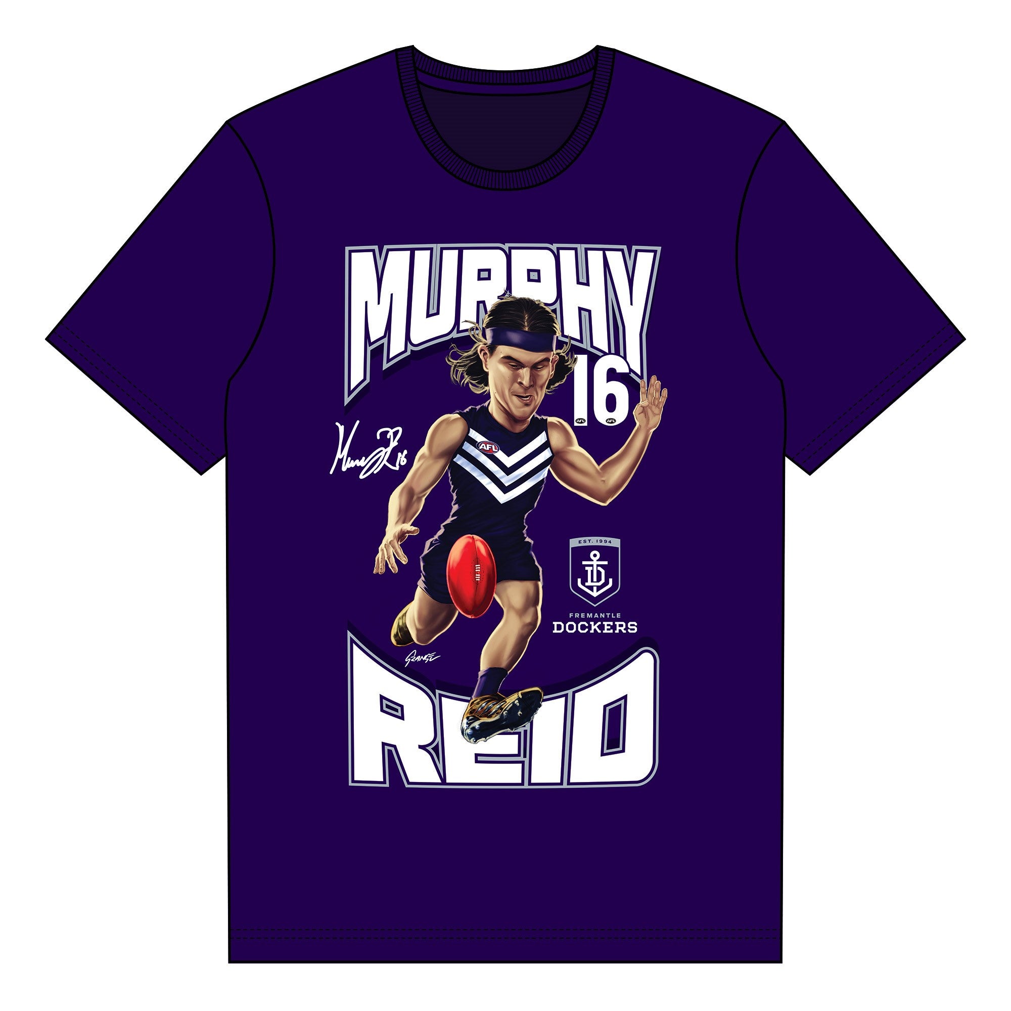 Fremantle Dockers Player Tee - Murphy Reid