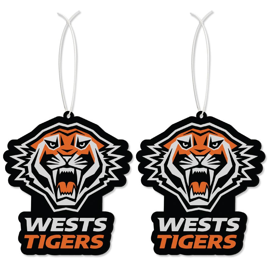 West Tigers Pack Of 2 Air Fresheners