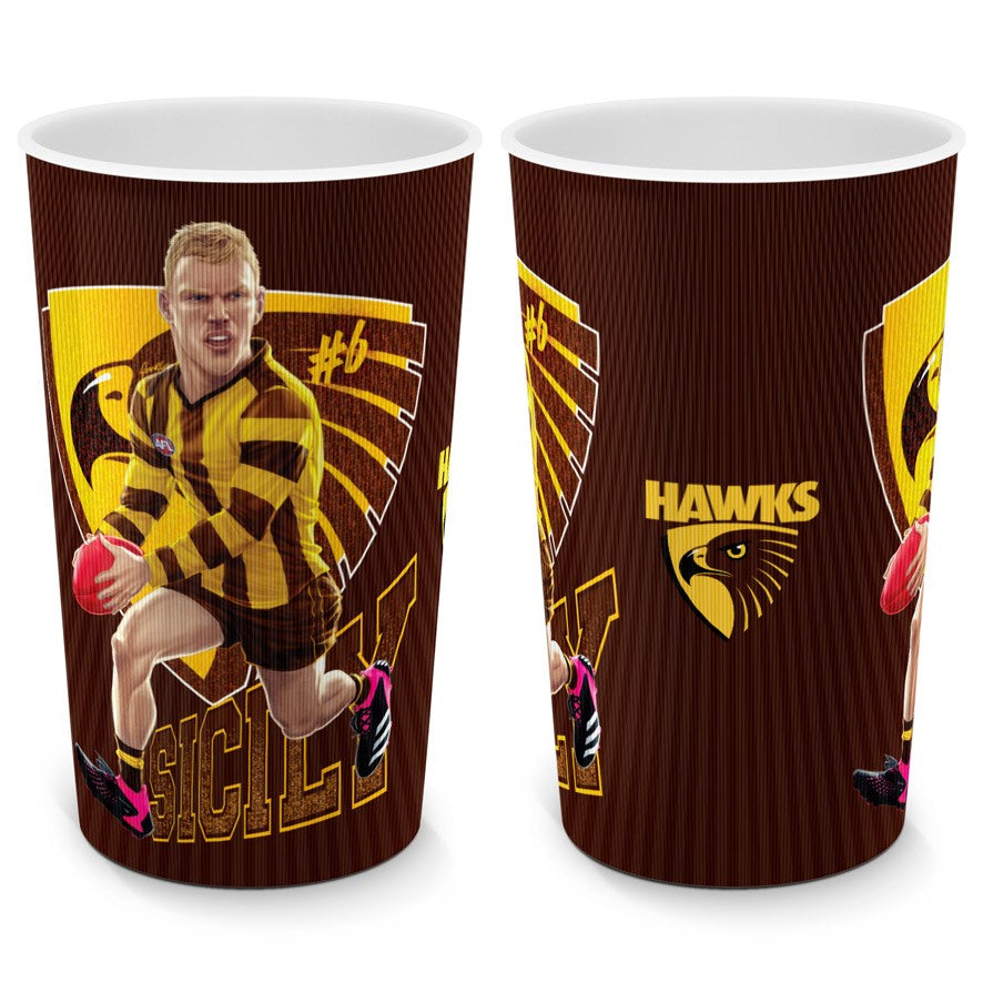 Hawthorn Hawks Plastic Tumbler - James Sicily