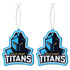 Gold Coast Titans Pack Of 2 Air Fresheners