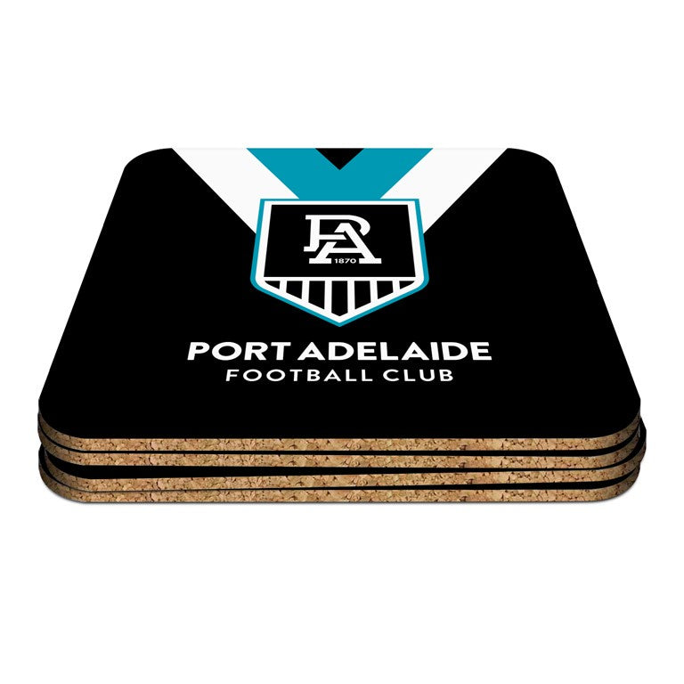 Port Adelaide Power Coasters - 4 pack