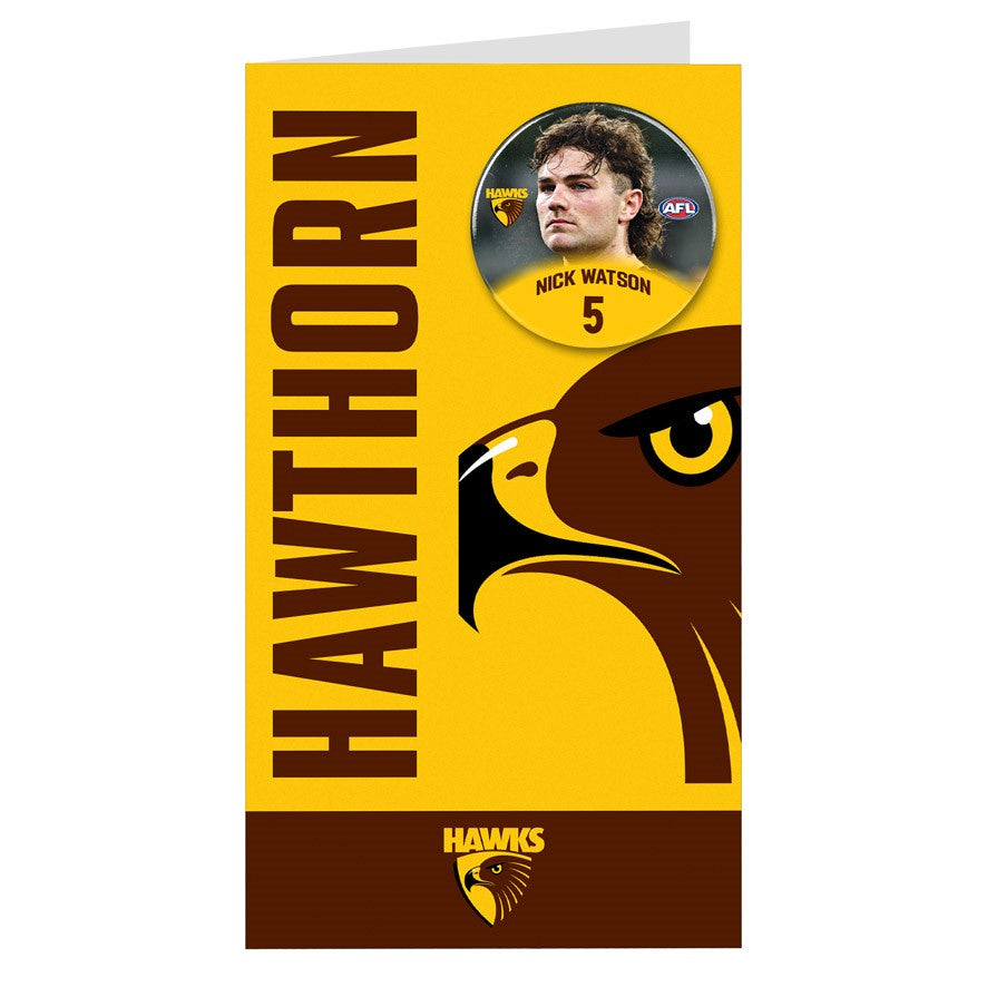 Hawthorn Hawks Badge Card- Nick Watson