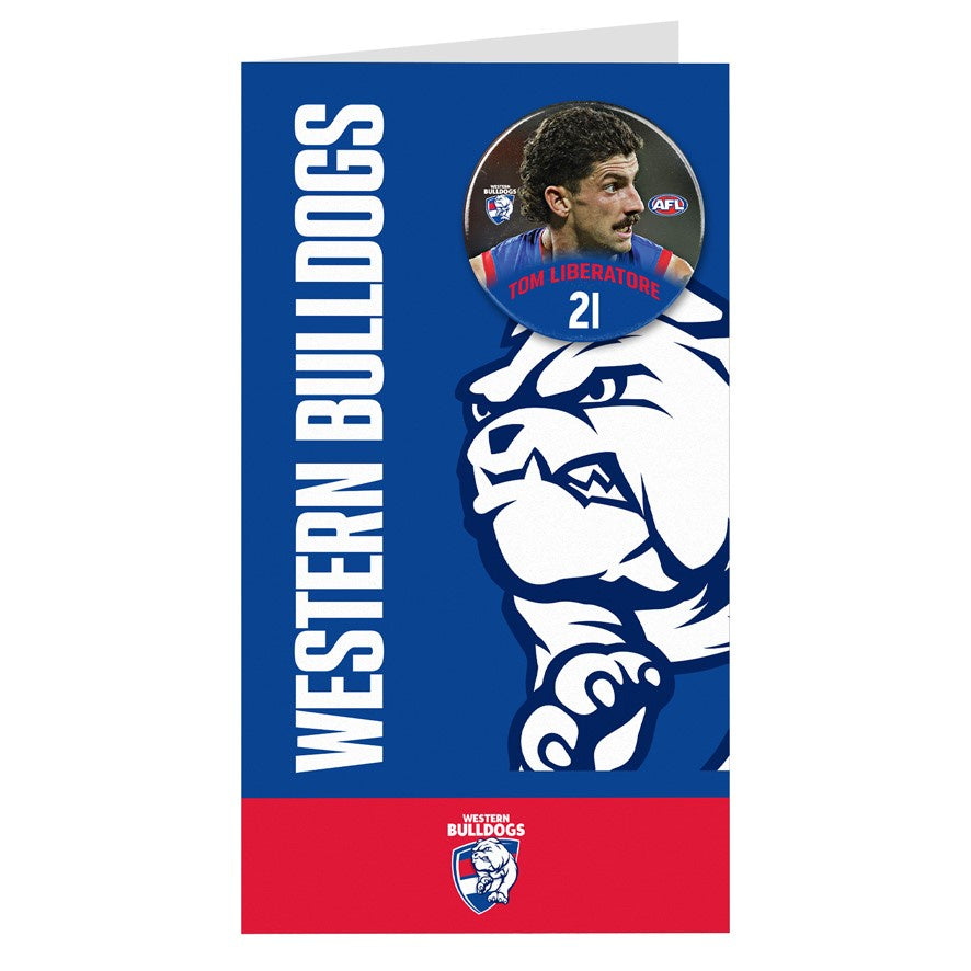 Western Bulldogs Badge Card- Tom Liberatore