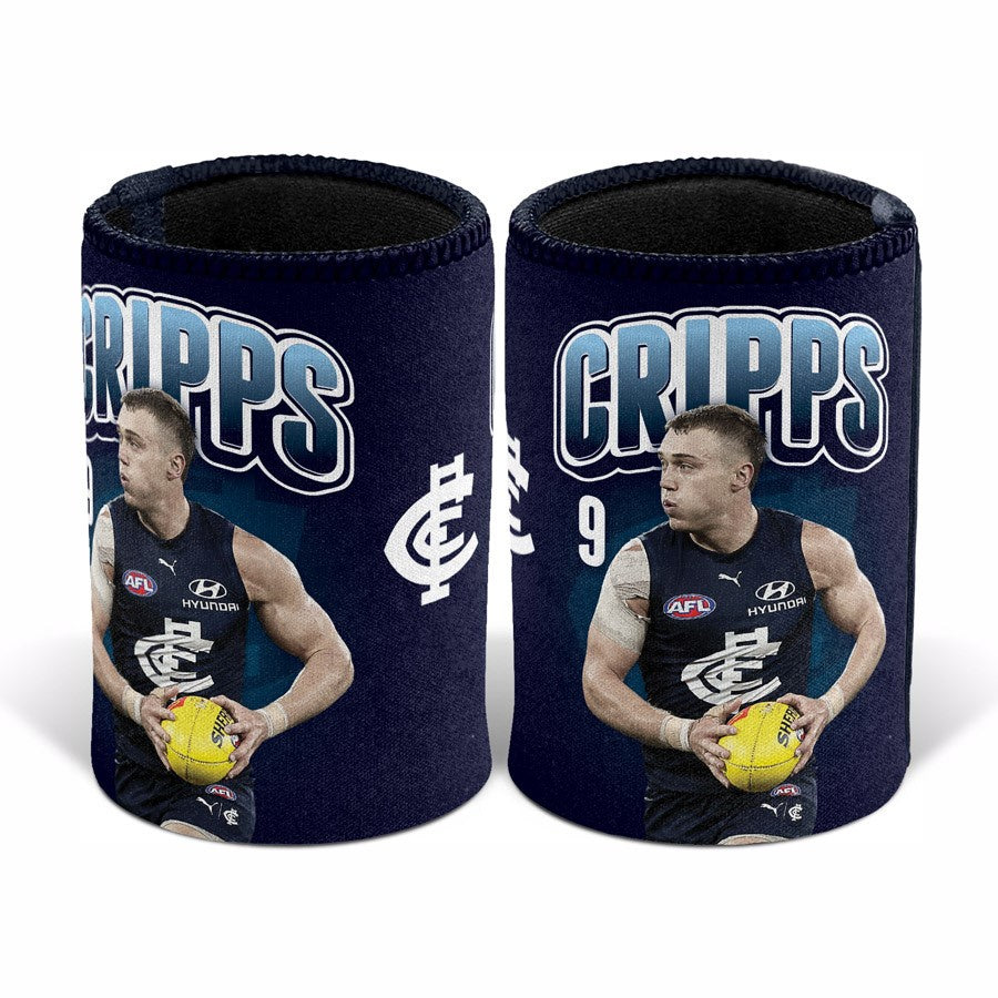 Carlton Blues  Player Can Cooler - Patrick Cripps