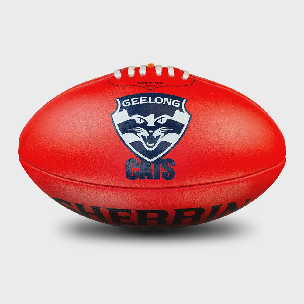 Geelong Cats  Leather Sherrin Football