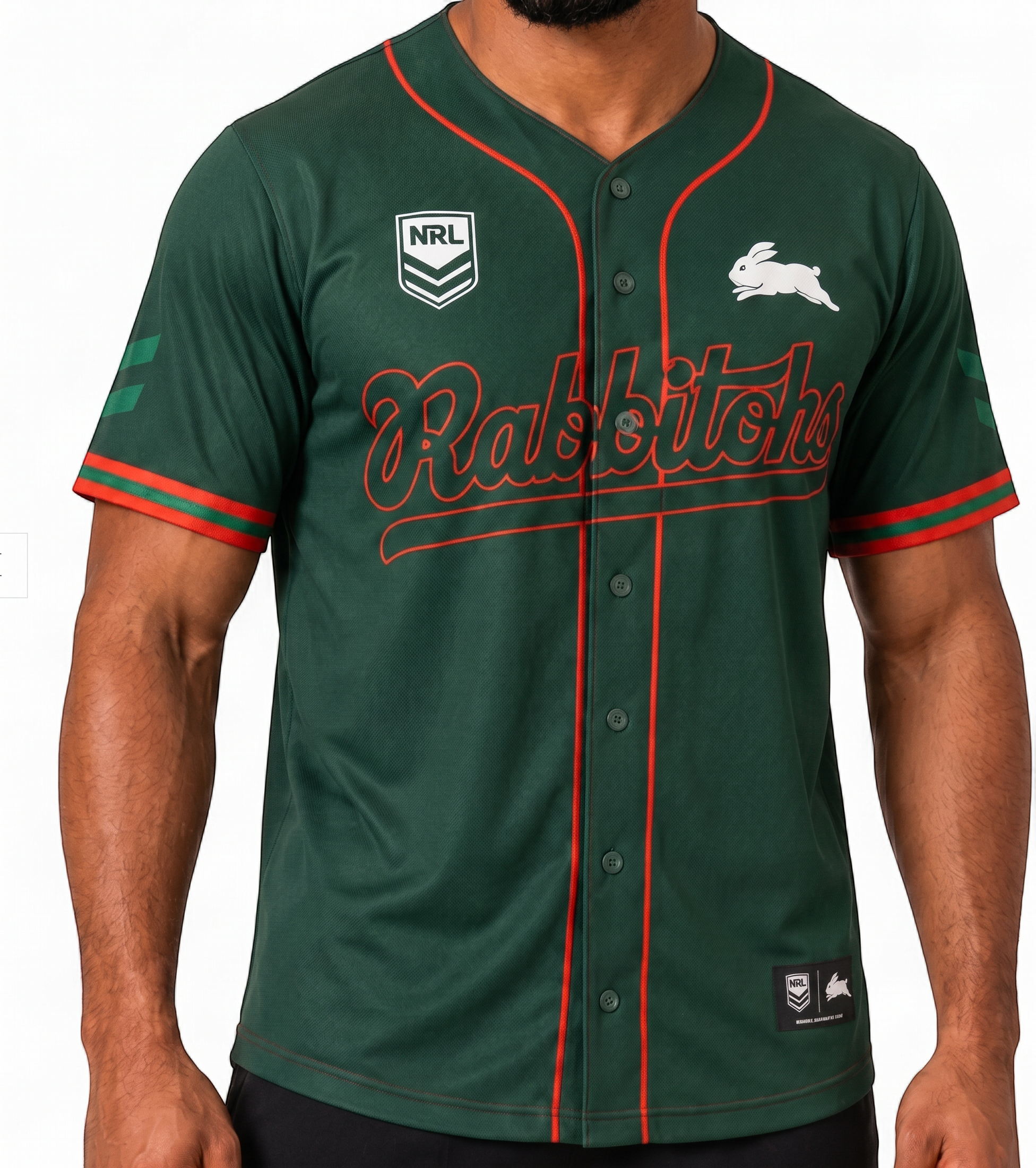 South Sydney Rabbitohs Homer Baseball Shirt