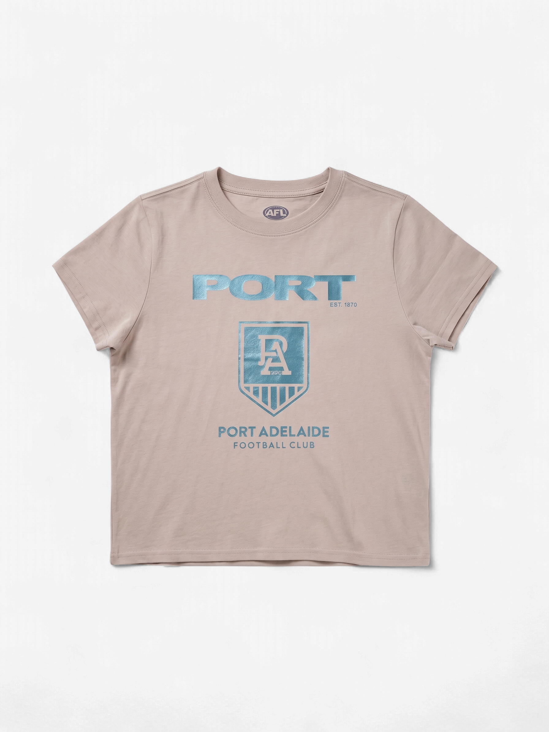 Port Adelaide Power Womens Metallic Print Tee