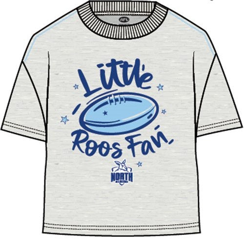 North Melbourne Kangaroos Baby Tee ( White Marle)