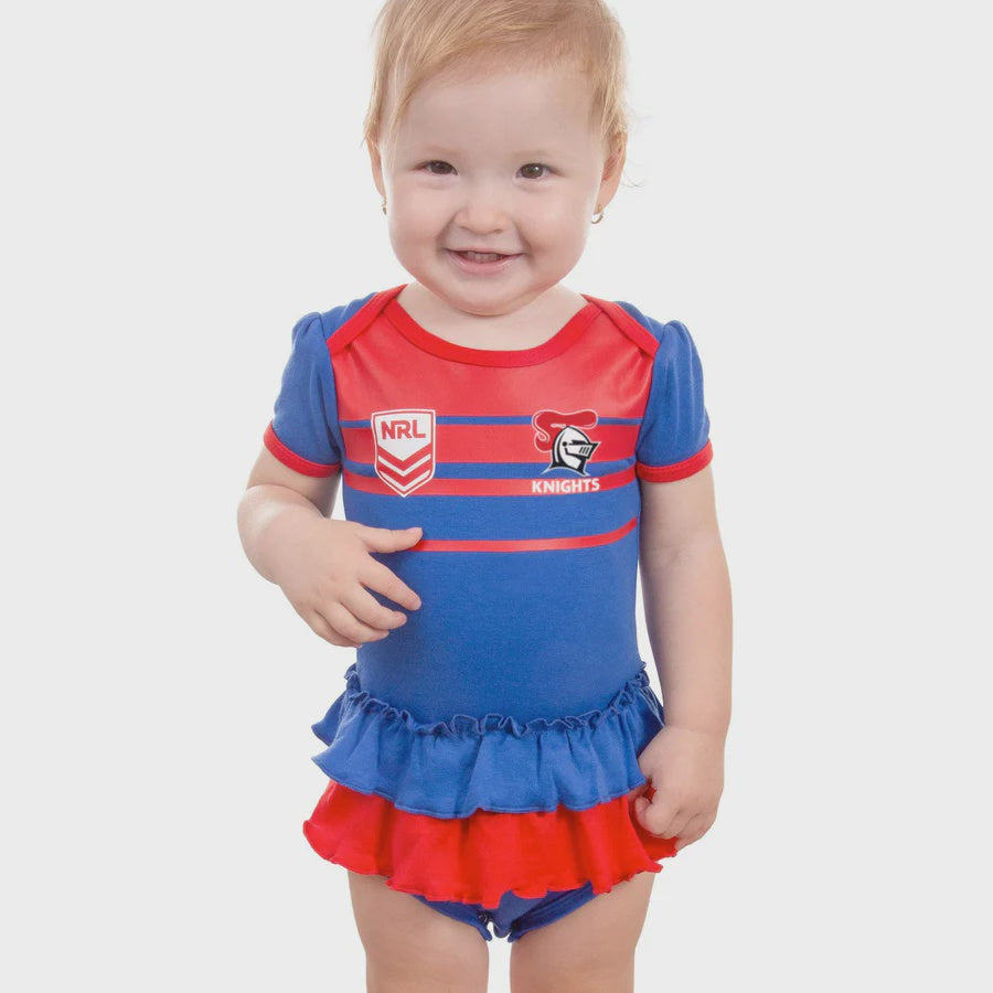 Newcastle Knights Baby Girls Footysuit