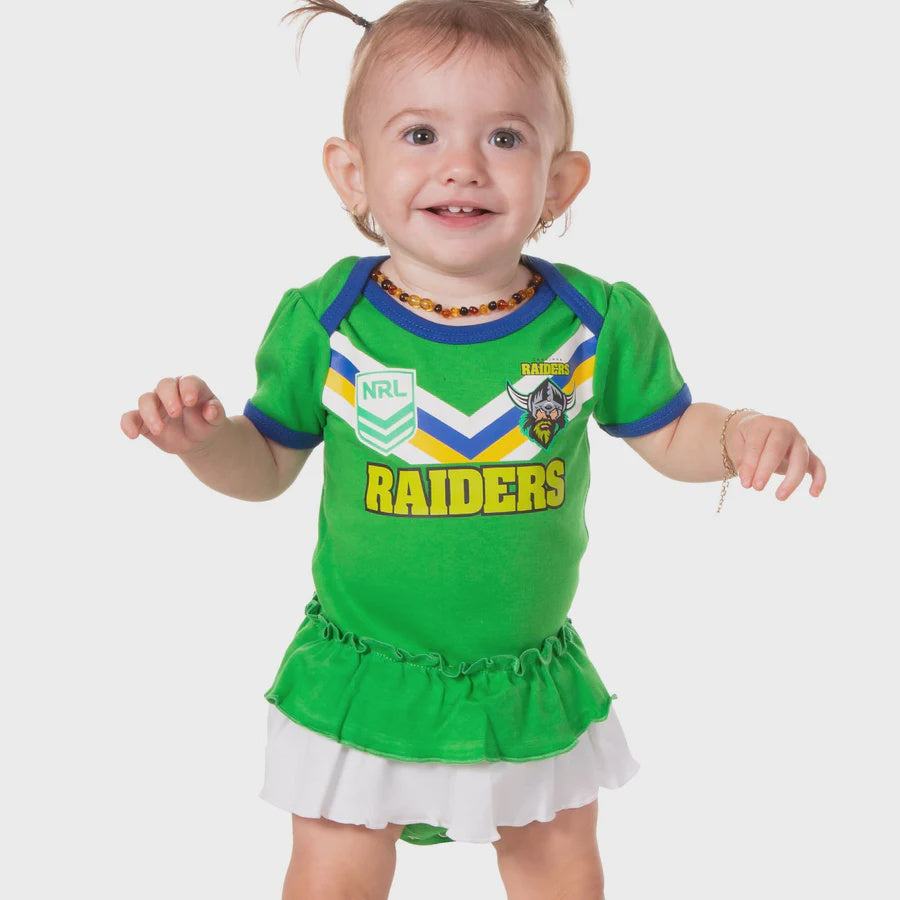 Canberra Raiders Baby Girls Footysuit