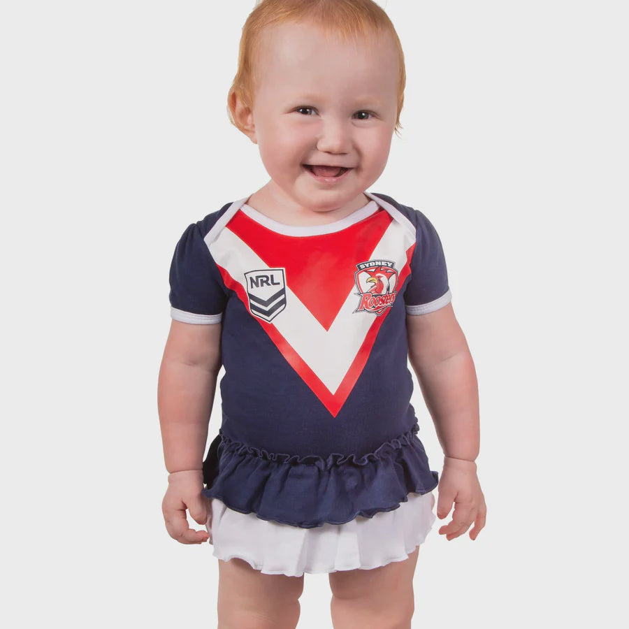 Sydney Roosters Baby Girls Footysuit