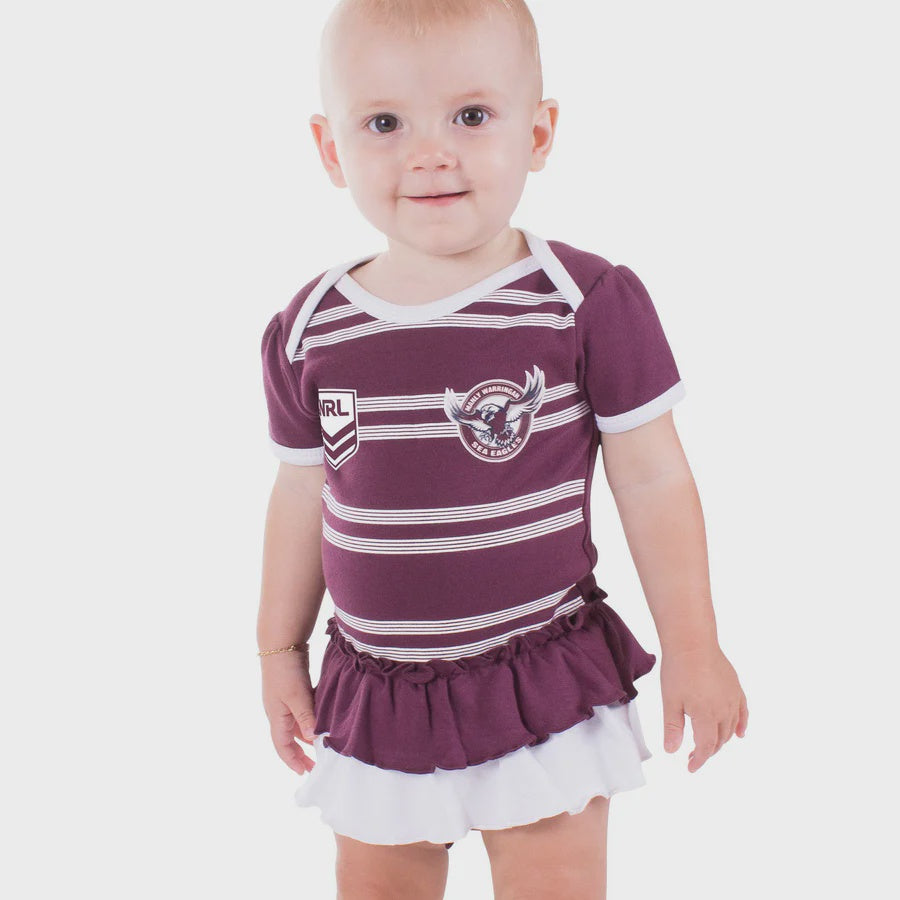 Manly Sea Eagles Baby Girls Footysuit