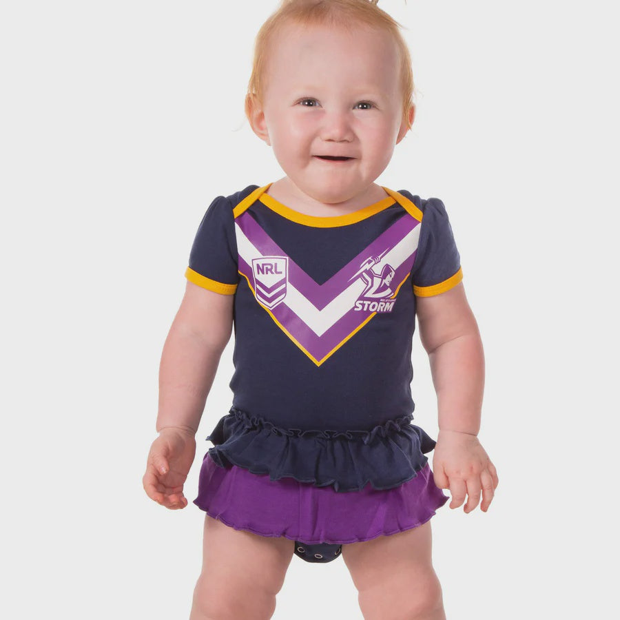 Melbourne Storm Baby Girls Footysuit