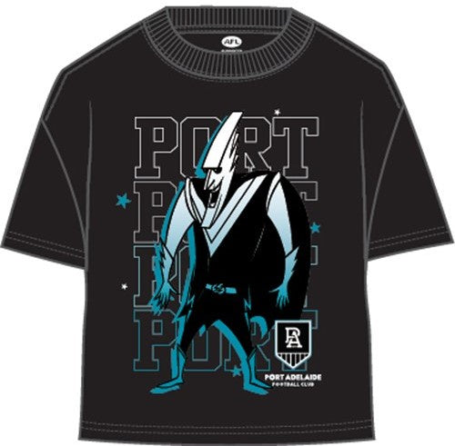 Port Adelaide Power Baby Tee ( Black)