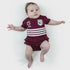 Queensland Maroons State Of Origin  Baby Girls Footysuit