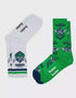 Canberra Raiders  Sneaker Socks - 2 Pack