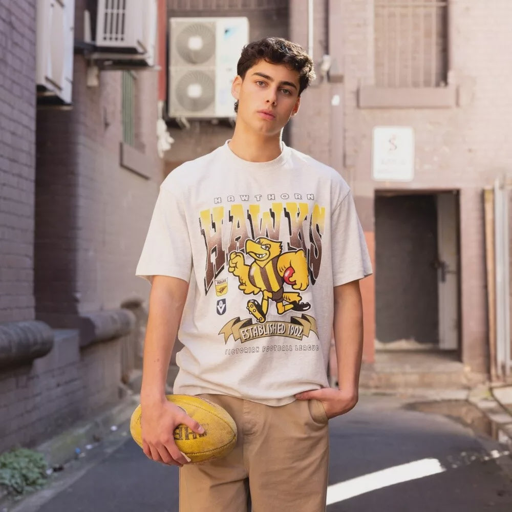 Hawthorn Hawks Mitchell & Ness Character Tee