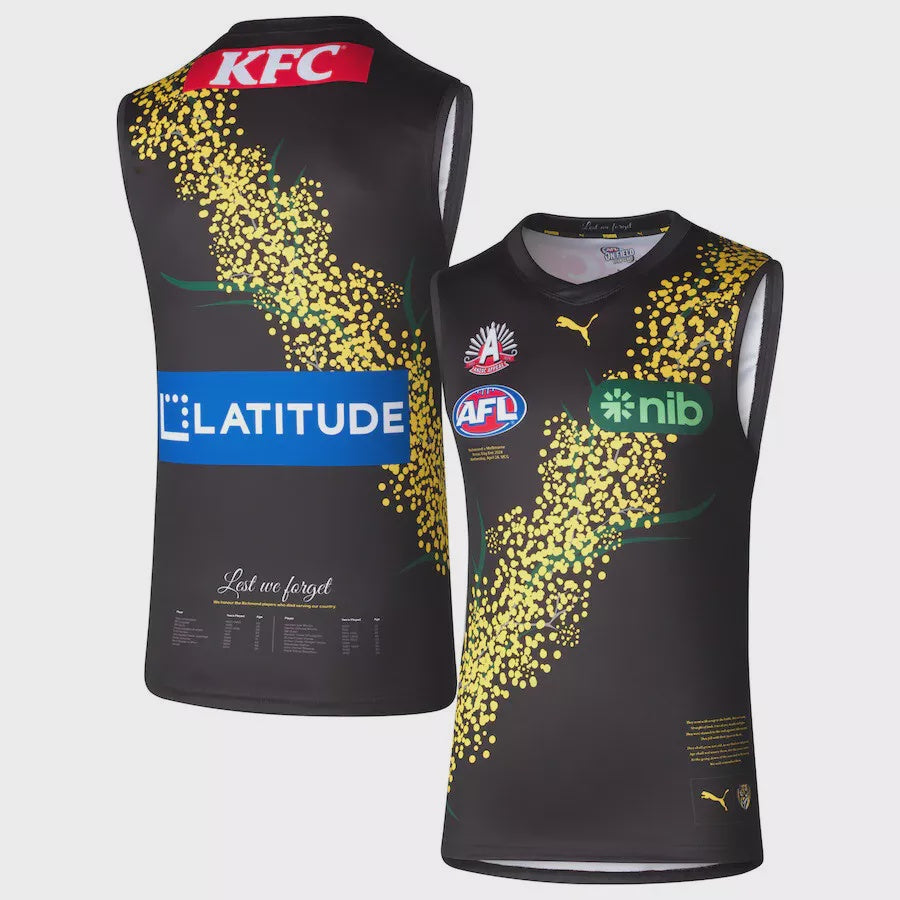 Richmond Tigers 2024 Anzac Day Guernsey