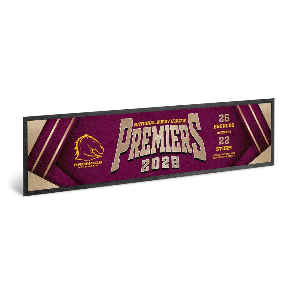 Brisbane Broncos 2025 Premiers Bar Runner