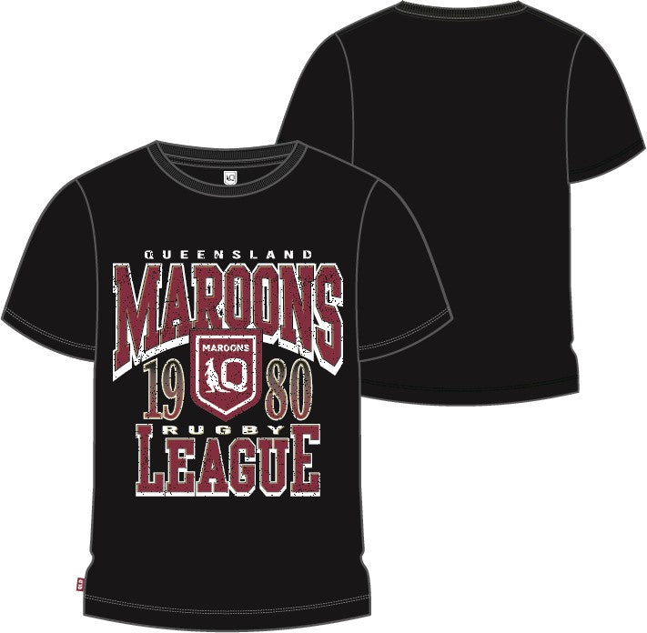 Queensland  State Of Origin Maroons Vintage Tee