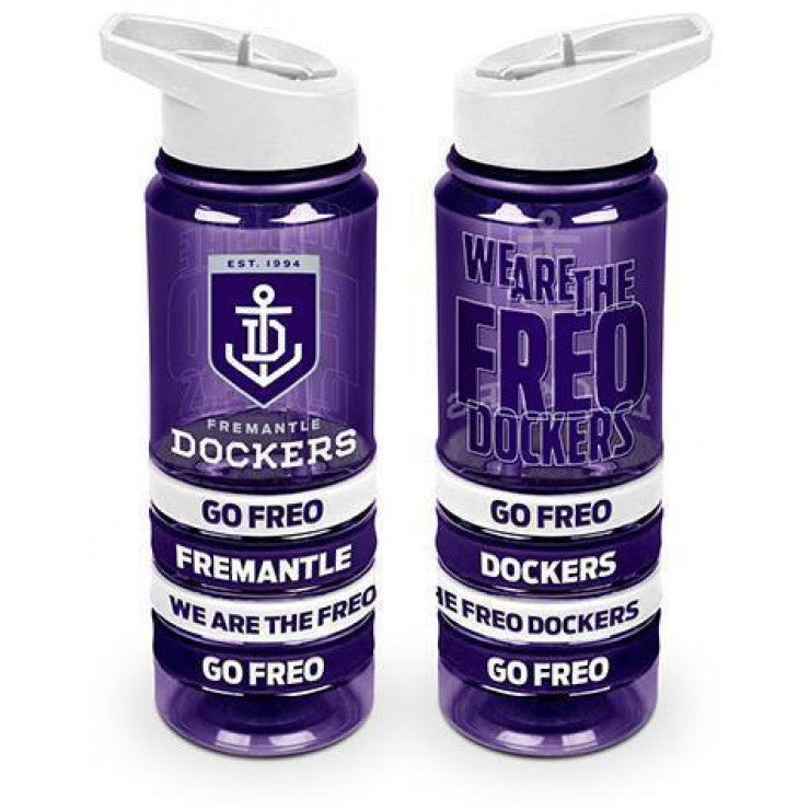 Fremantle Dockers Tritan Drink Bottle With Bands