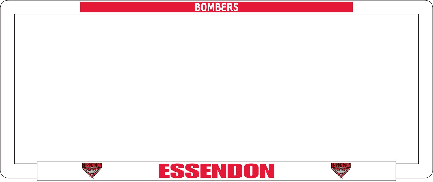 Essendon Bombers License Plate Surround  - Frame