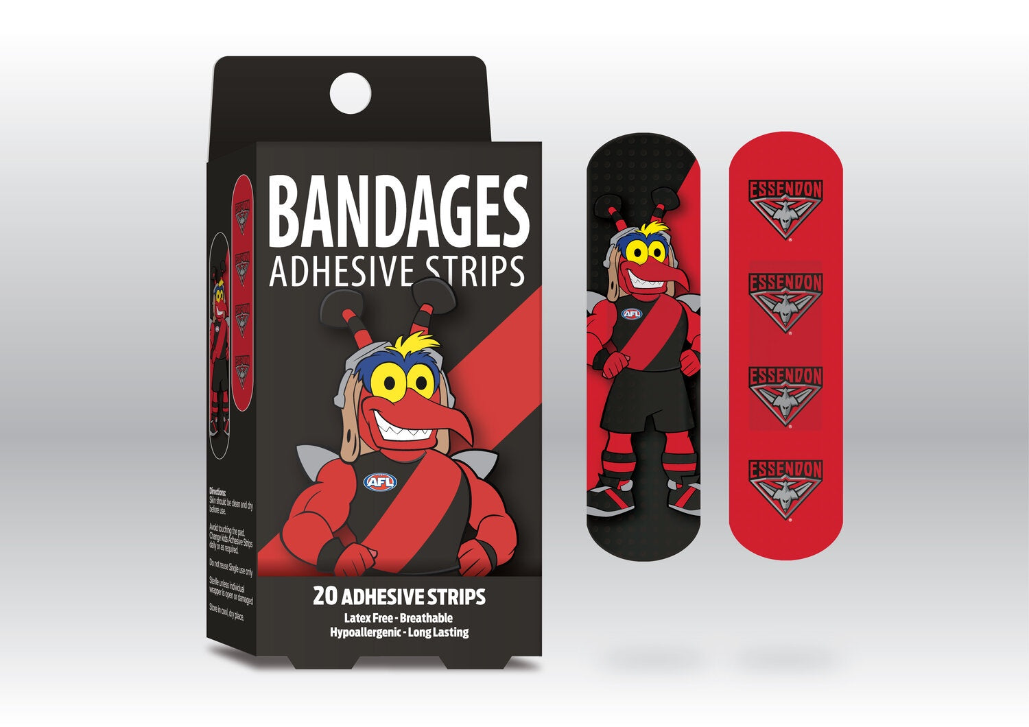 Essendon Bombers Mascot Adhesive Strips