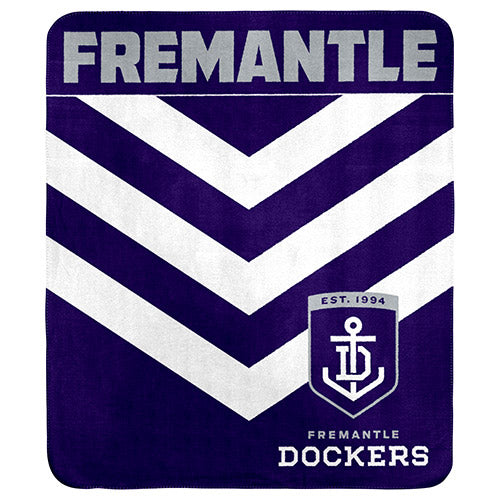 Fremantle Dockers Polar Fleece Throw Rug