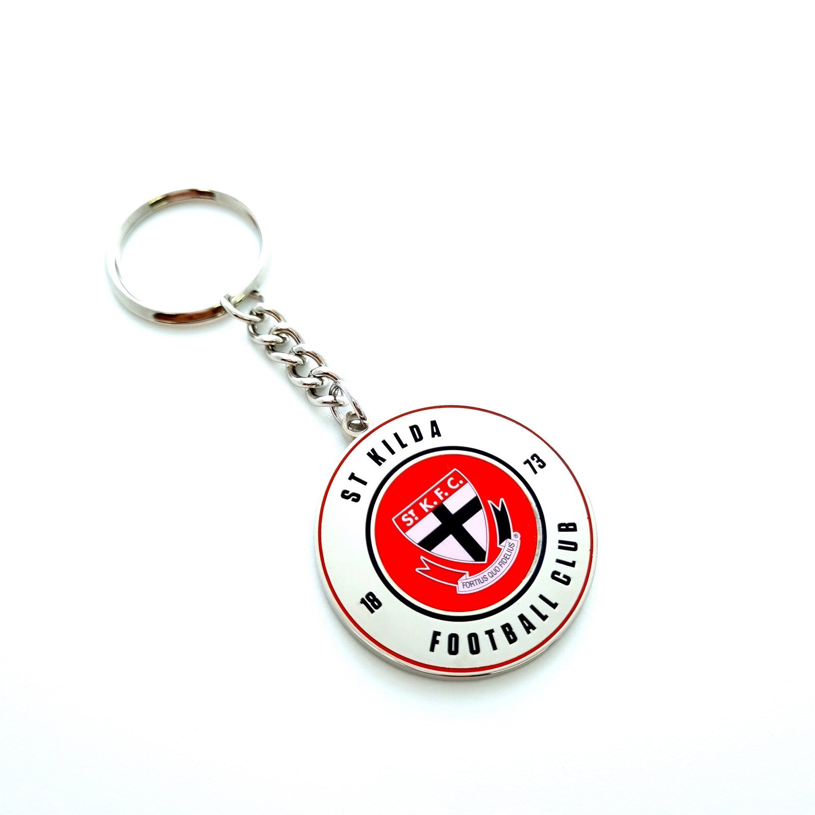 St Kilda Saints Round Keyring
