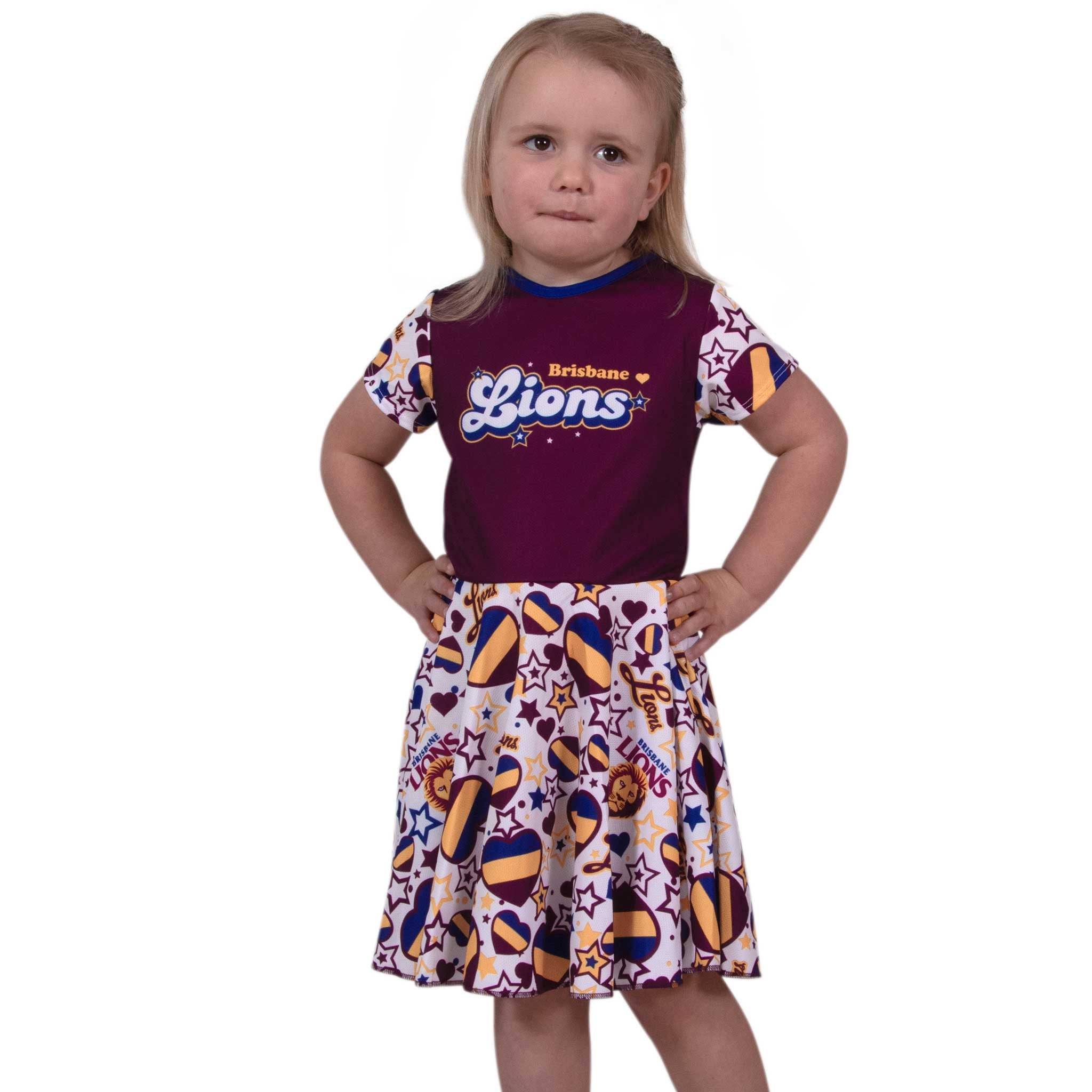 Brisbane Lions Youth Heartbreaker Dress