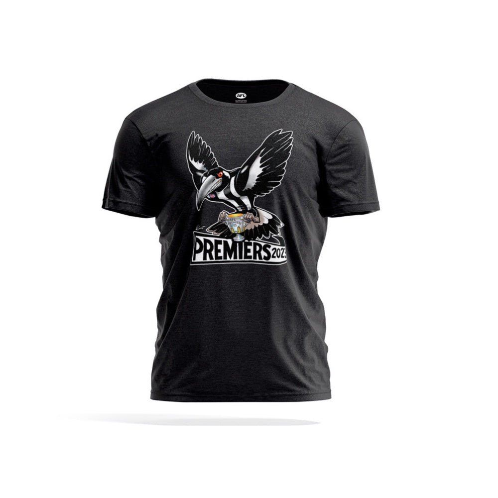 Collingwood Magpies 2023 Premiers Mark Knight  Youth Tee