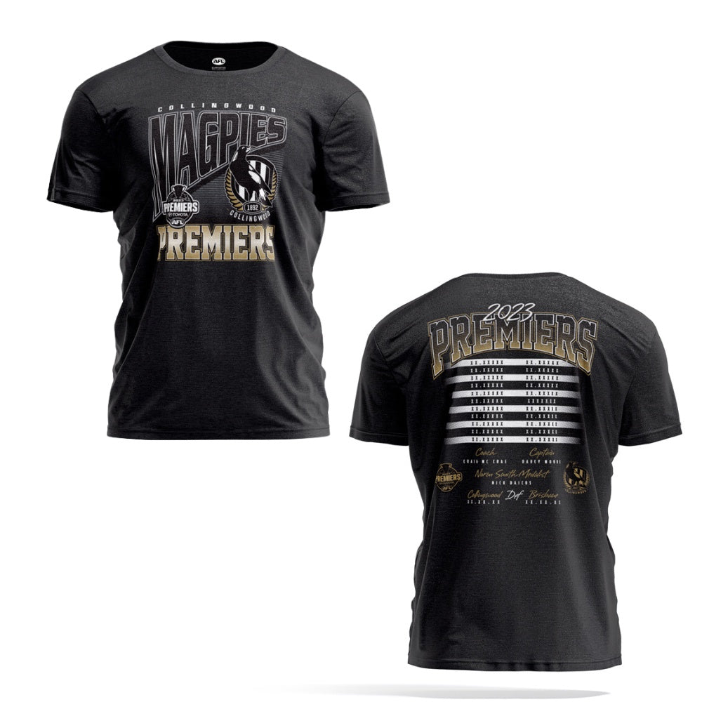 Collingwood Magpies 2023 Premiers Youth Flag Tee