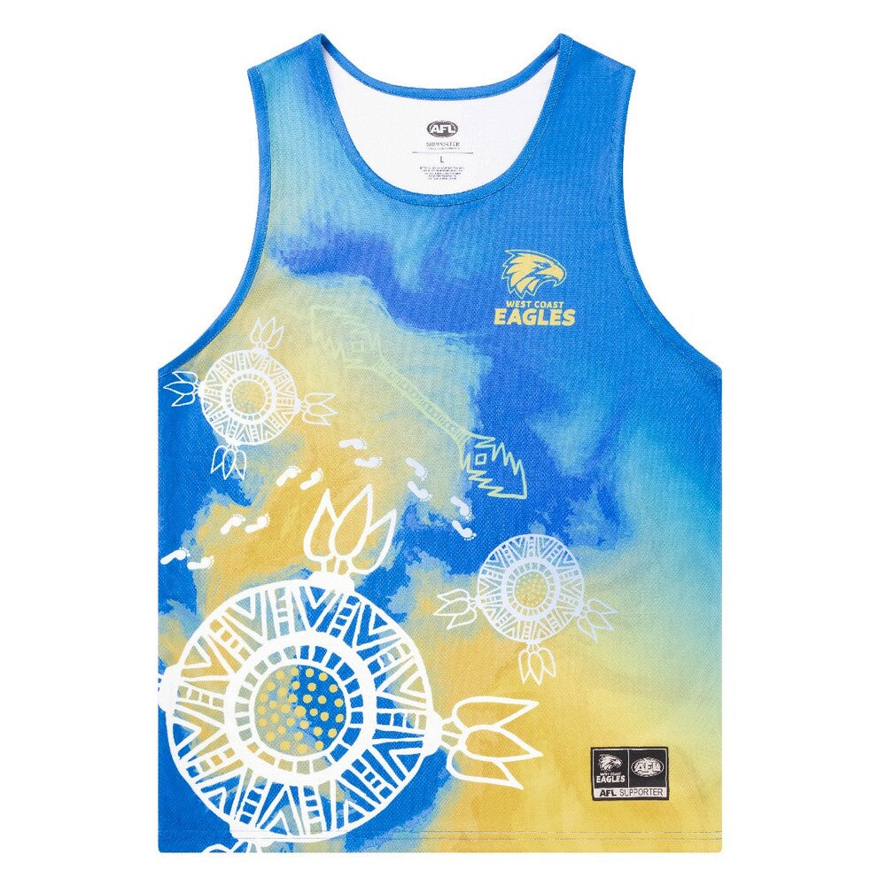 West Coast Eagles Indigenous Singlet