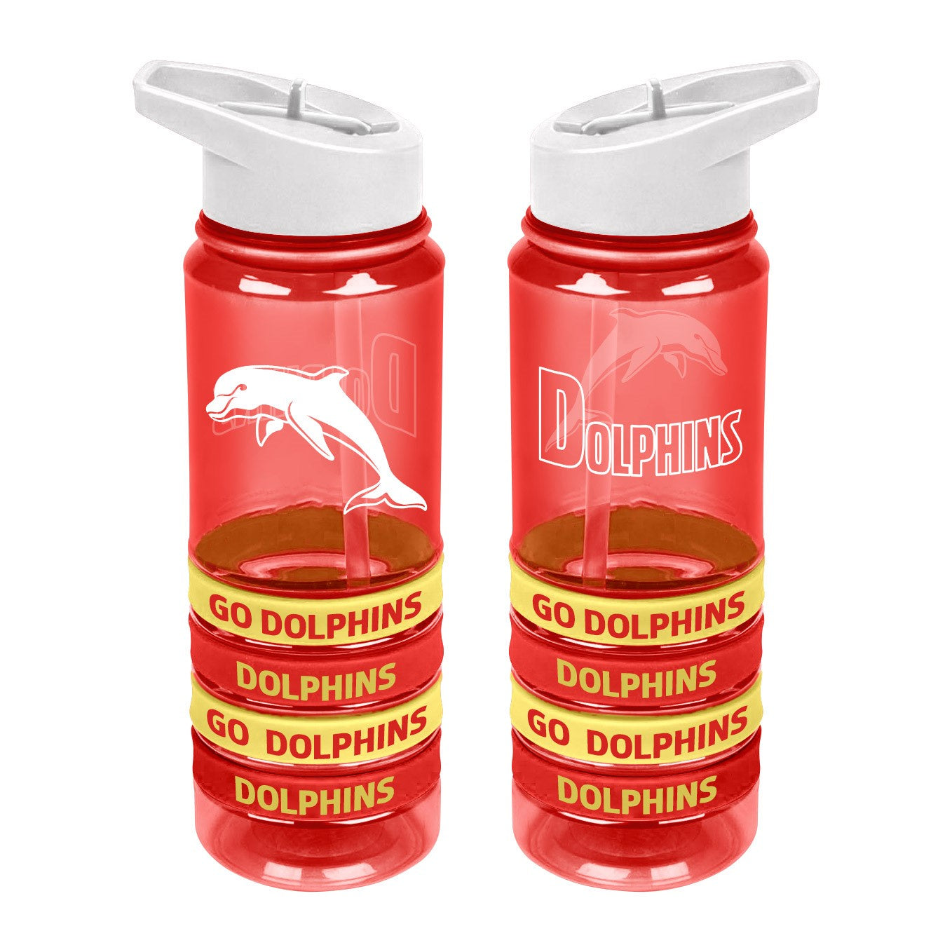Dolphins Drink Bottle With Bands