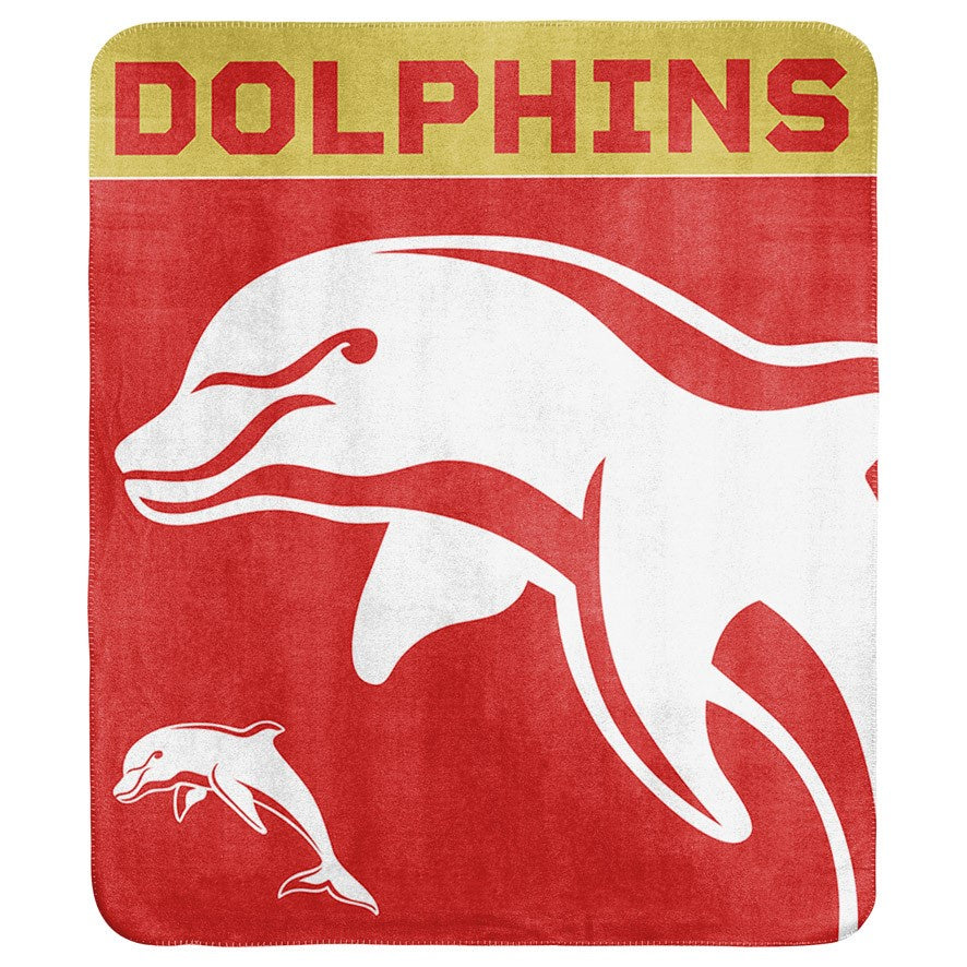 Dolphins Polar Fleece Throw Rug