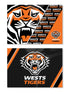 West Tigers Magnet - Set Of 2