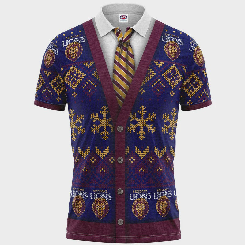 Brisbane Lions " Iceman" Christmas Polo