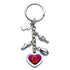 Brisbane Broncos Charm Keyring