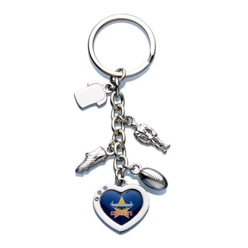 North Queensland Cowboys Charm Keyring